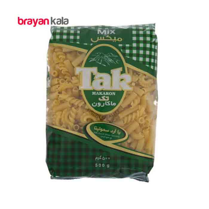 عکس اصلی ماکارونی میکس تک ماکارون مقدار 500 گرمی
